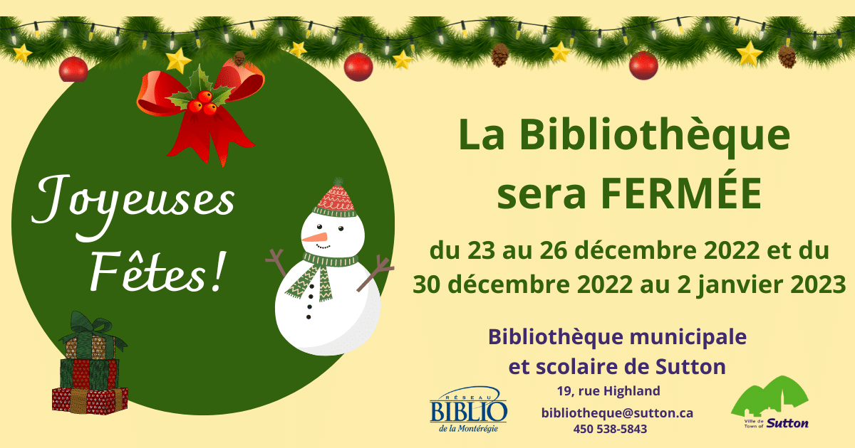 Fermeture des Fêtes