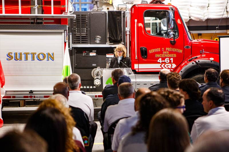 Ceremony honoring Sutton firefighters - November 30, 2024