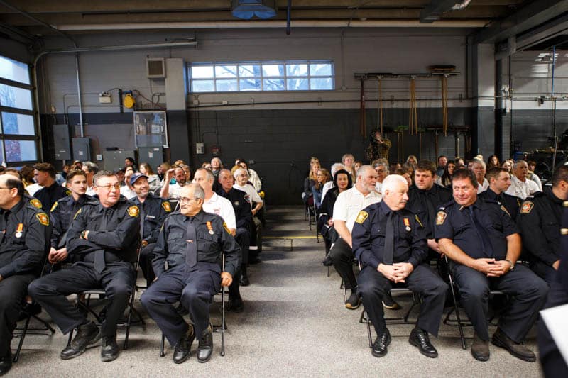 Ceremony honoring Sutton firefighters - November 30, 2024