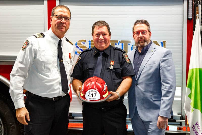 Ceremony honoring Sutton firefighters - November 30, 2024