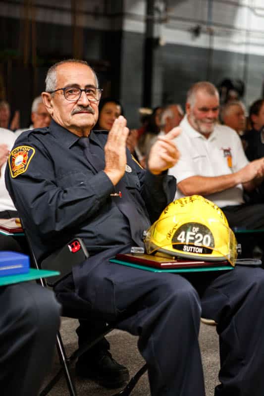 Ceremony honoring Sutton firefighters - November 30, 2024