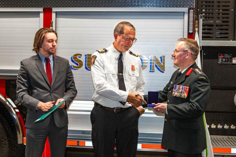 Ceremony honoring Sutton firefighters - November 30, 2024