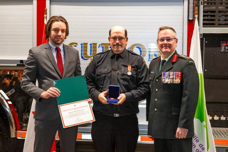 Ceremony honoring Sutton firefighters - November 30, 2024