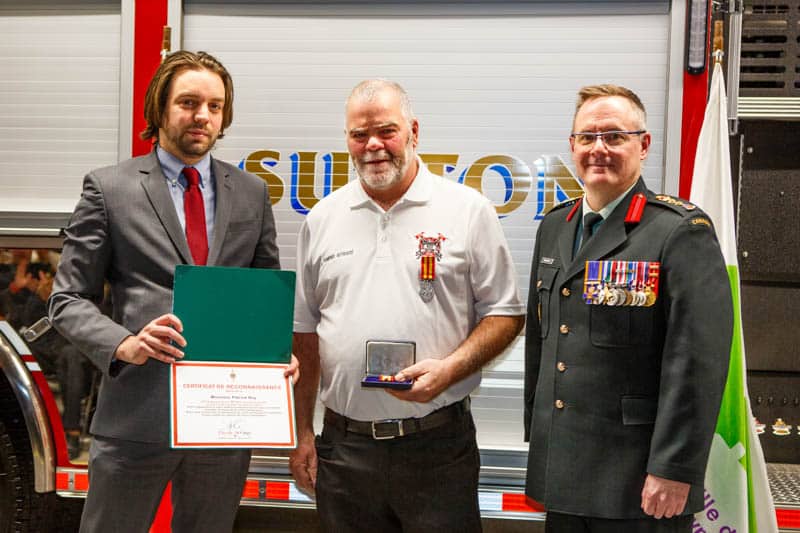 Ceremony honoring Sutton firefighters - November 30, 2024