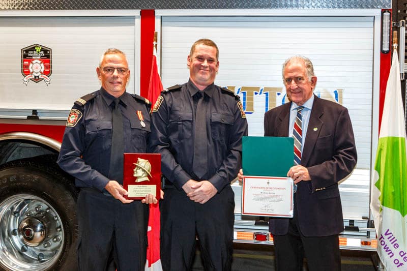 Ceremony honoring Sutton firefighters - November 30, 2024