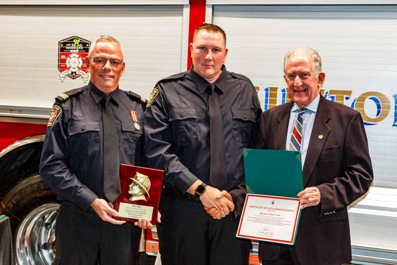 Ceremony honoring Sutton firefighters - November 30, 2024
