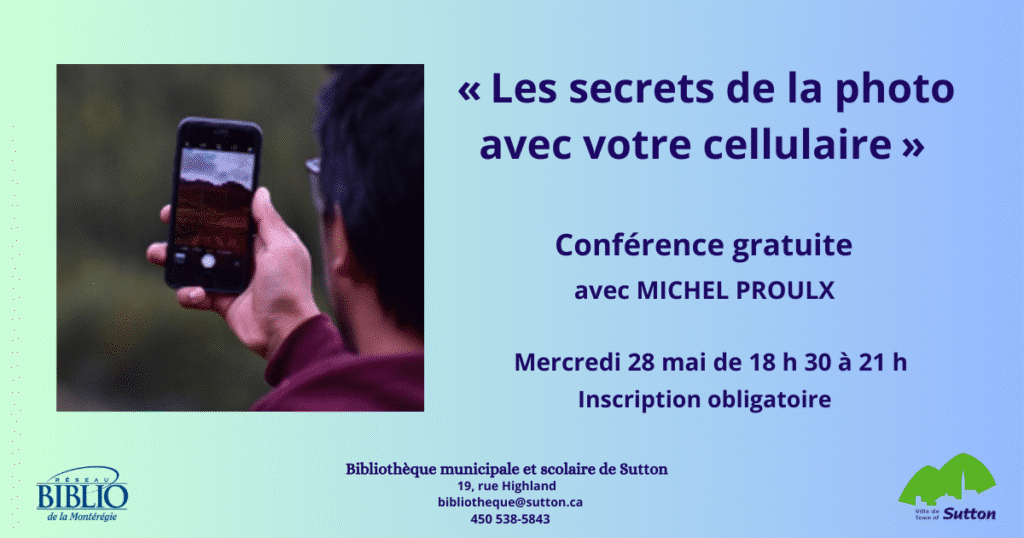 Visuel conf. photos cellulaire 28 mai
