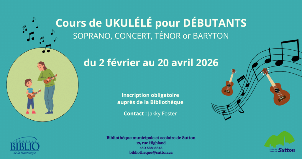 Visuel Ukulélé niveau 1 hiver 2026 FR