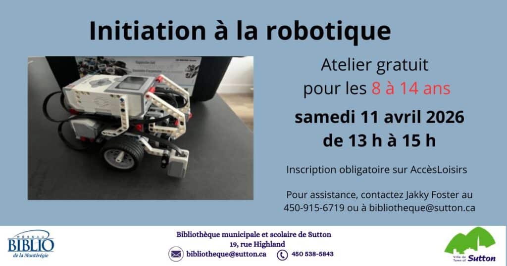 Visuel FB atelier Initiation à la robotique
