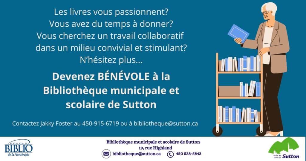 visuel Recrutement bénévoles biblio FR