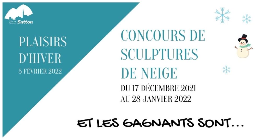 Concours de sculptures de neige - gagnants FR