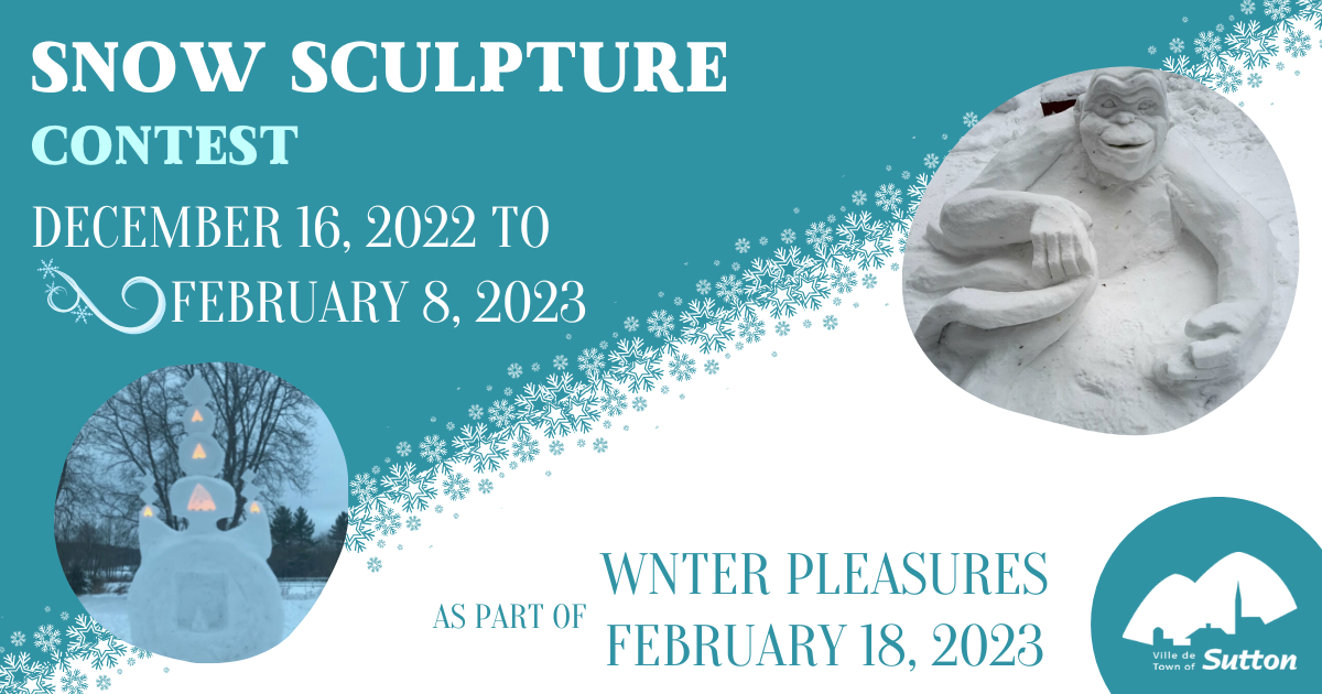 Visuel report concours sculptures neige 8 février EN