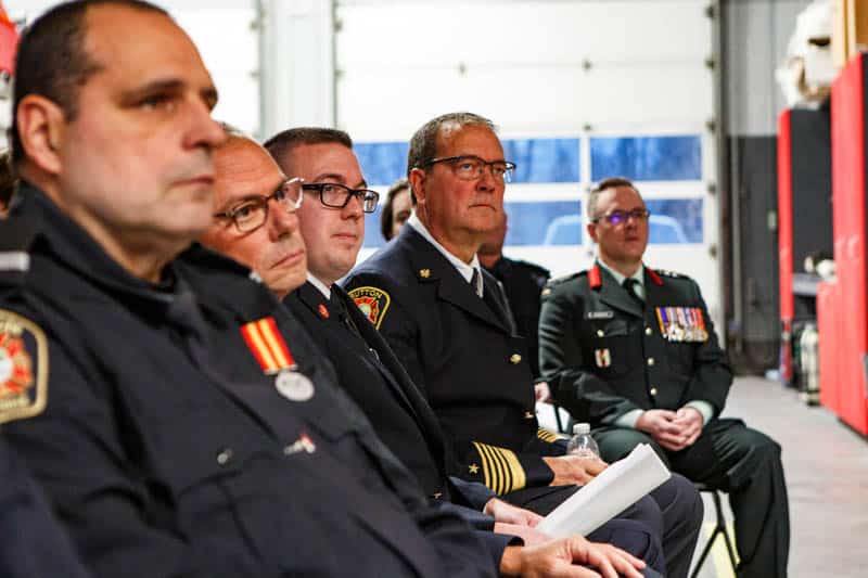 Cérémonie honorant les pompiers de Sutton - 30 novembre 2024