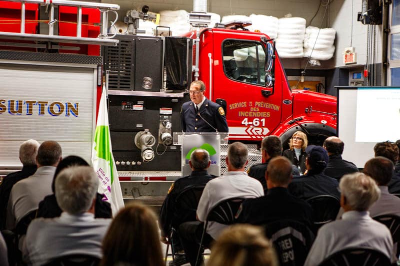 Cérémonie honorant les pompiers de Sutton - 30 novembre 2024