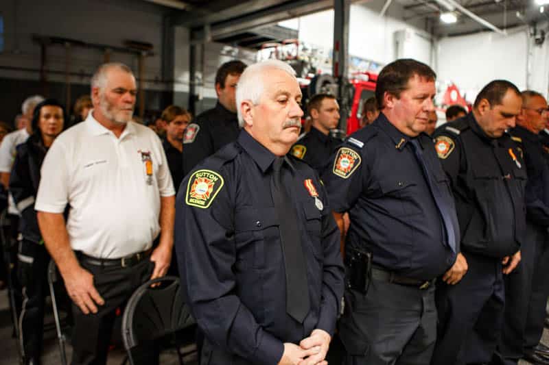 Cérémonie honorant les pompiers de Sutton - 30 novembre 2024