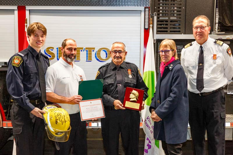 Cérémonie honorant les pompiers de Sutton - 30 novembre 2024