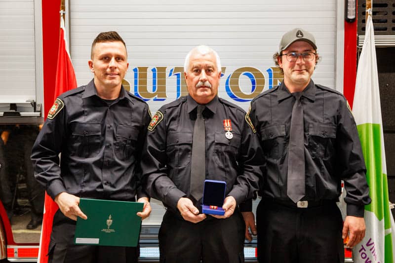 Cérémonie honorant les pompiers de Sutton - 30 novembre 2024