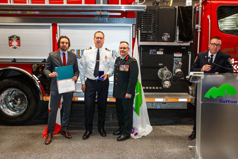 Cérémonie honorant les pompiers de Sutton - 30 novembre 2024