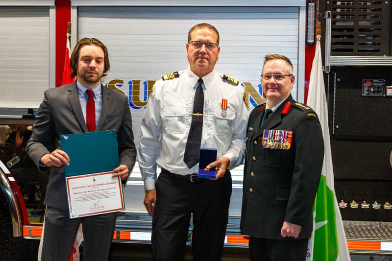 Cérémonie honorant les pompiers de Sutton - 30 novembre 2024