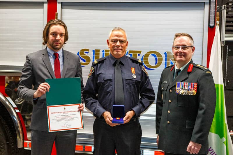 Cérémonie honorant les pompiers de Sutton - 30 novembre 2024