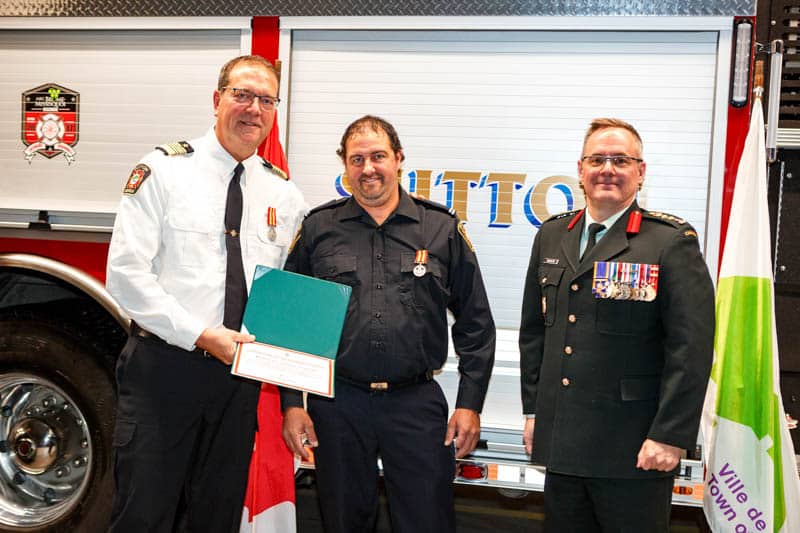 Cérémonie honorant les pompiers de Sutton - 30 novembre 2024