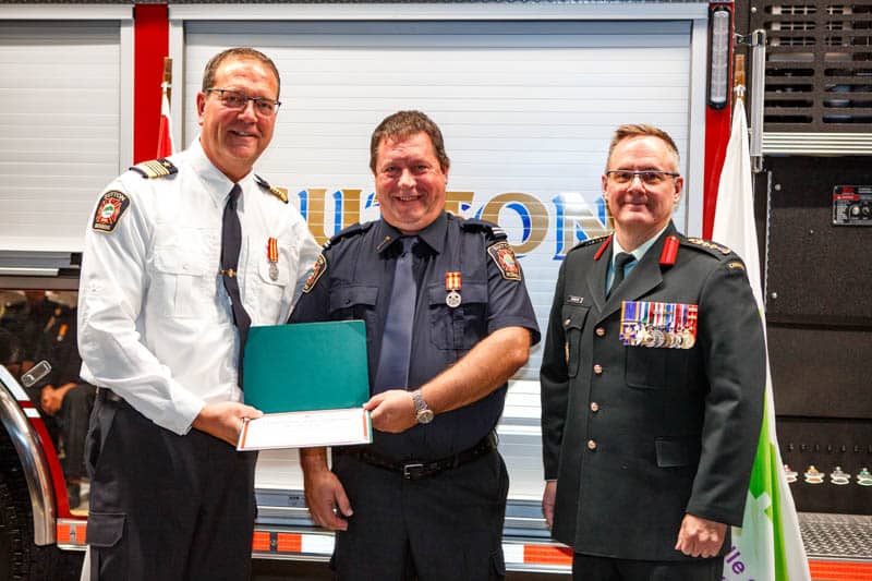 Cérémonie honorant les pompiers de Sutton - 30 novembre 2024