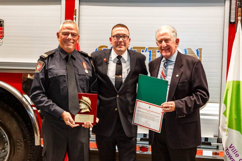 Cérémonie honorant les pompiers de Sutton - 30 novembre 2024