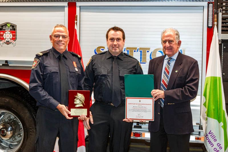 Cérémonie honorant les pompiers de Sutton - 30 novembre 2024