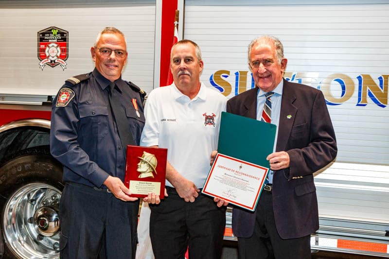 Cérémonie honorant les pompiers de Sutton - 30 novembre 2024