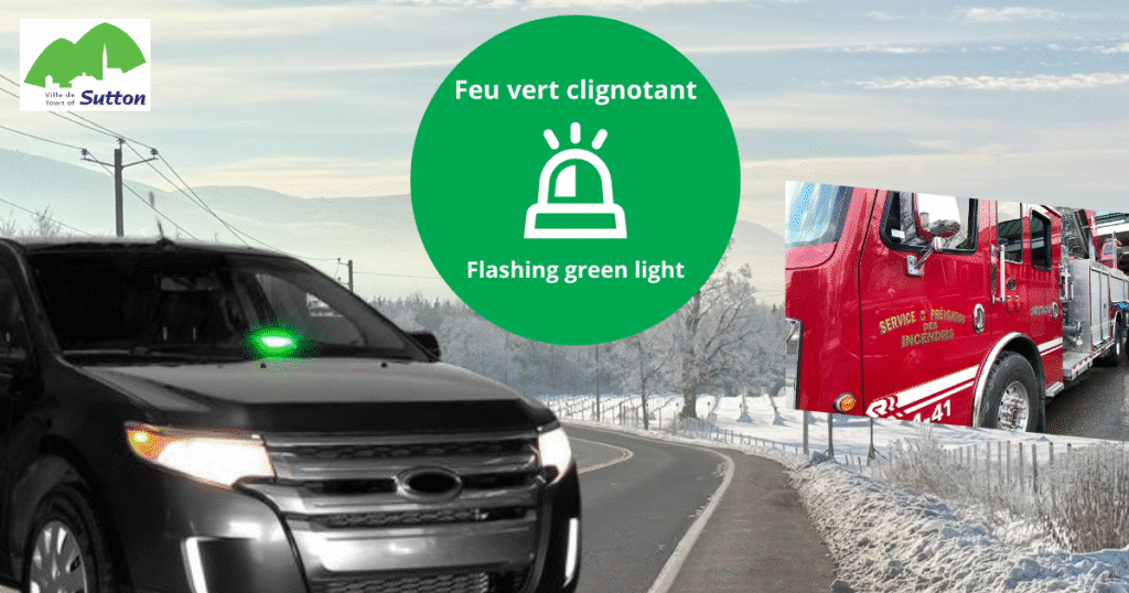 Visuel feu vert clignotant